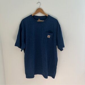 Carhartt Navy Pocket T Shirt Size XL
